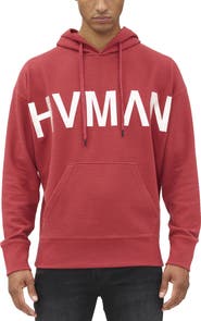 HVMAN Logo Waffle Knit Pullover Hoodie