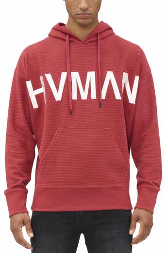 HVMAN Logo Waffle Knit Pullover Hoodie
