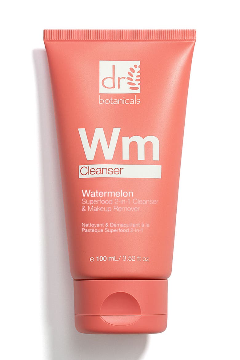 Superfood 2-in-1 Cleanser & Makeup Remover with Glycolic Acid, Salicylic Acid & Lactic Acid, Main, color, White