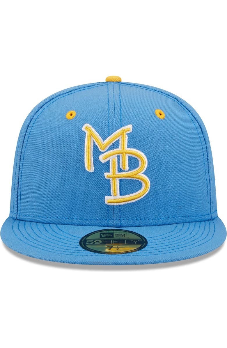 New Era Men's New Era Royal Myrtle Beach Pelicans Authentic Collection Team Home 59FIFTY Fitted Hat, Alternate, color, Royal