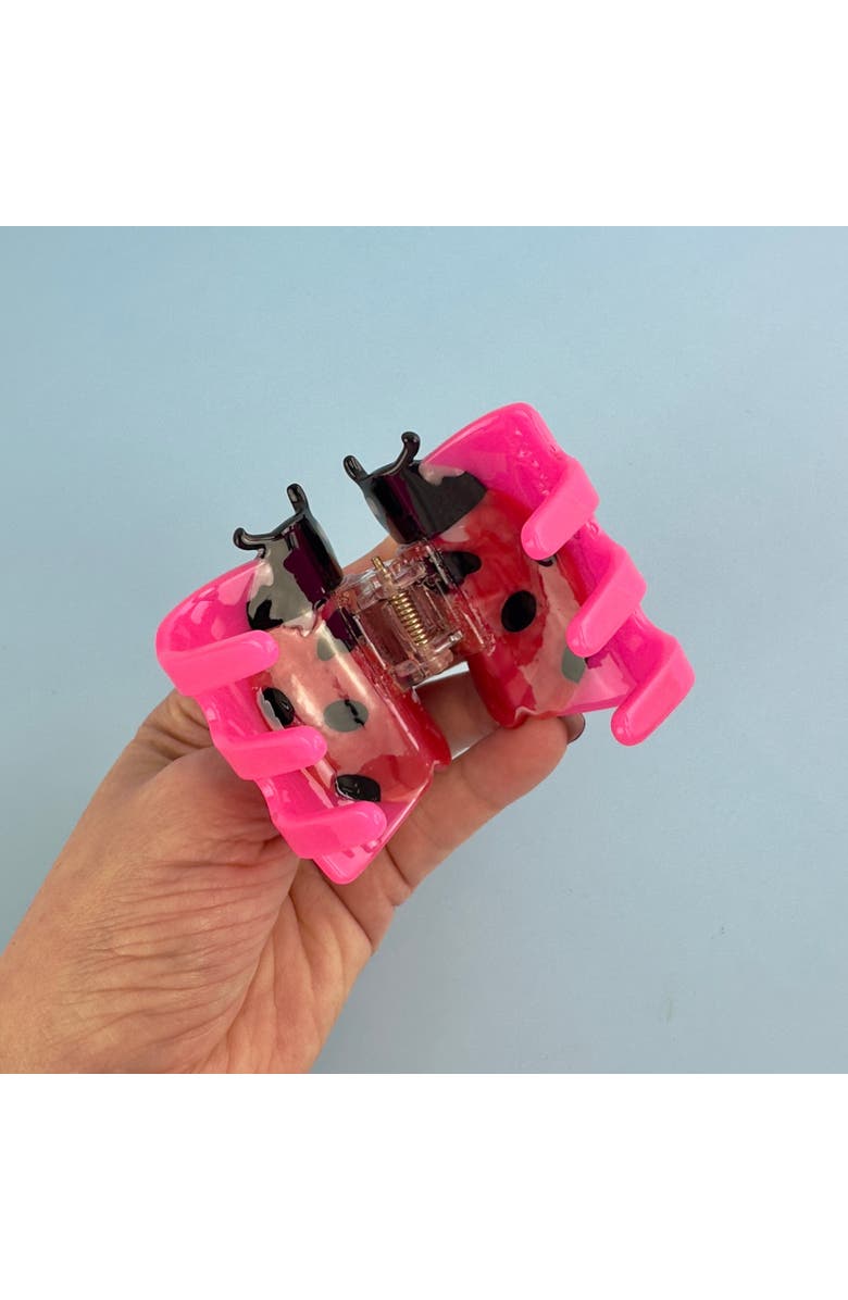 Centinelle Ladybug Hair Claw, Alternate, color, Pink