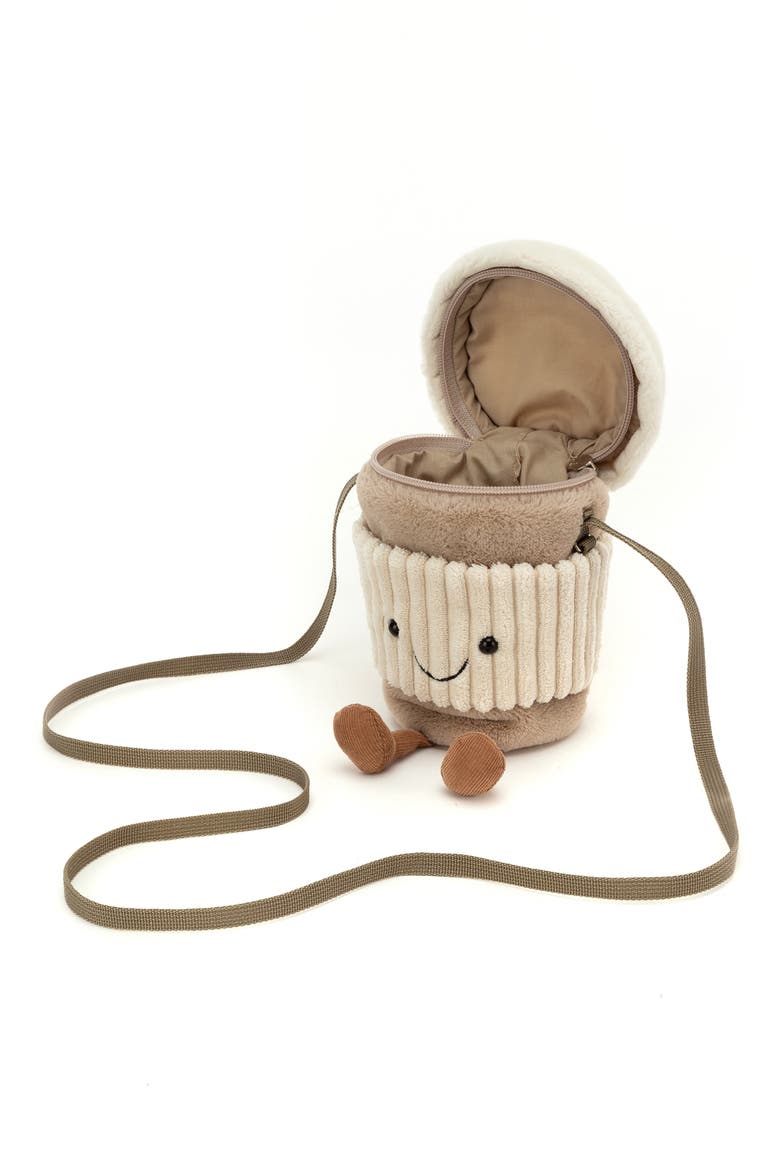 Kids' Coffee To Go Plush Crossbody Bag, Alternate, color, MULTI