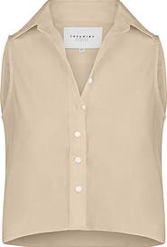 The Shirt by Rochelle Behrens The Boxy Cropped Sleeveless Shirt