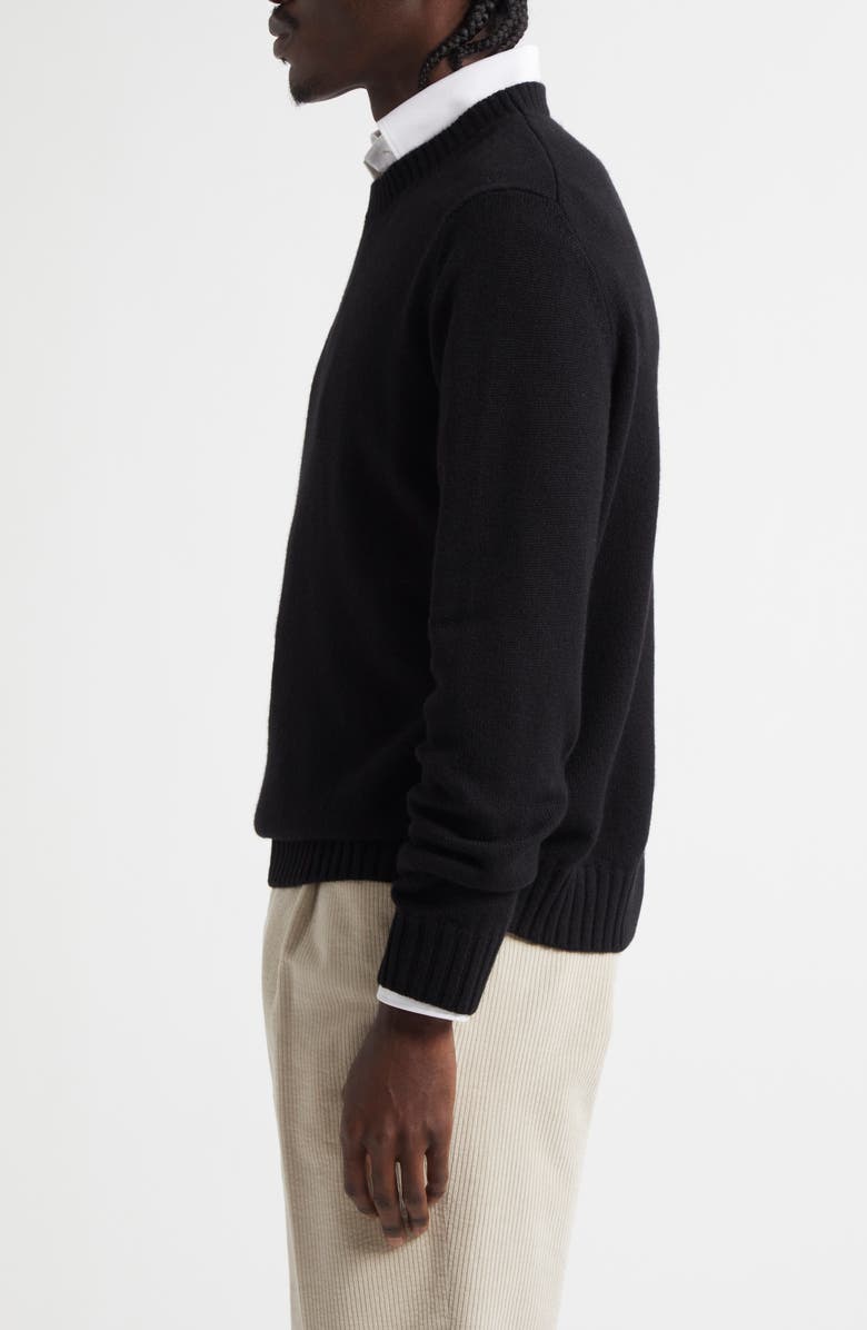 Thom Sweeney Cashmere Crewneck Sweater, Alternate, color, Black