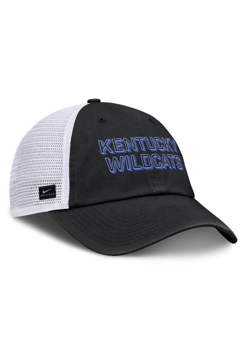 Men's Nike Black Kentucky Wildcats 2025 Gameday On-Field Club Adjustable Trucker Hat, Alternate, color, Black