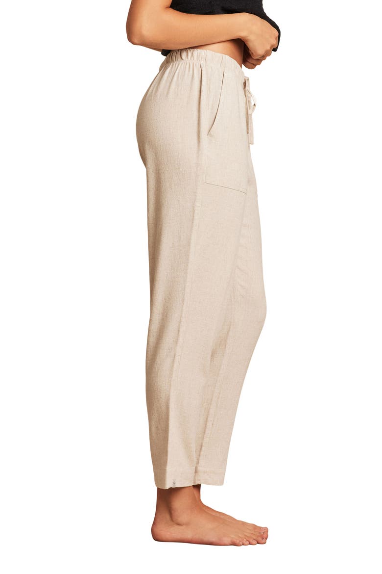 Malibu Collection® Tapered Lounge Pants, Alternate, color, BISQUE
