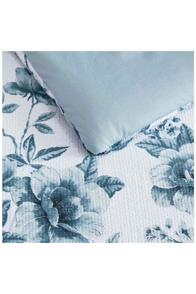 Vivian Floral Cotton Jacquard Duvet Cover Set, Alternate, color, STORM CLOUD