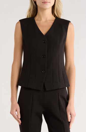JASON WU Solid Button Front Vest