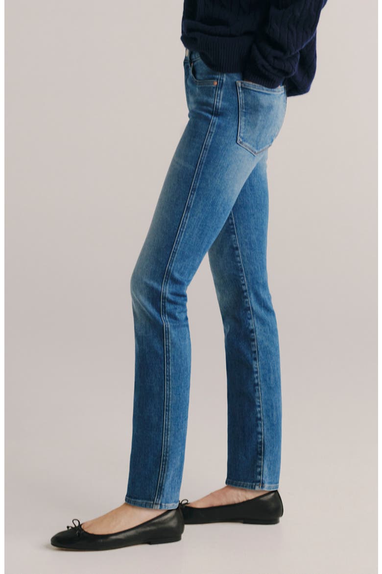 Mara Instasculpt™ Mid Rise Straight Leg Jeans, Alternate, color, CRISP AIR