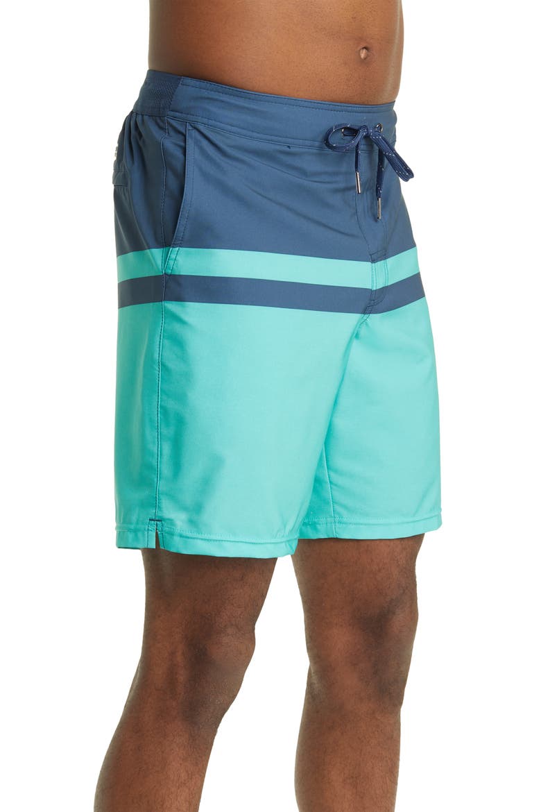 The Ozone Swim Trunks, Alternate, color, JADE