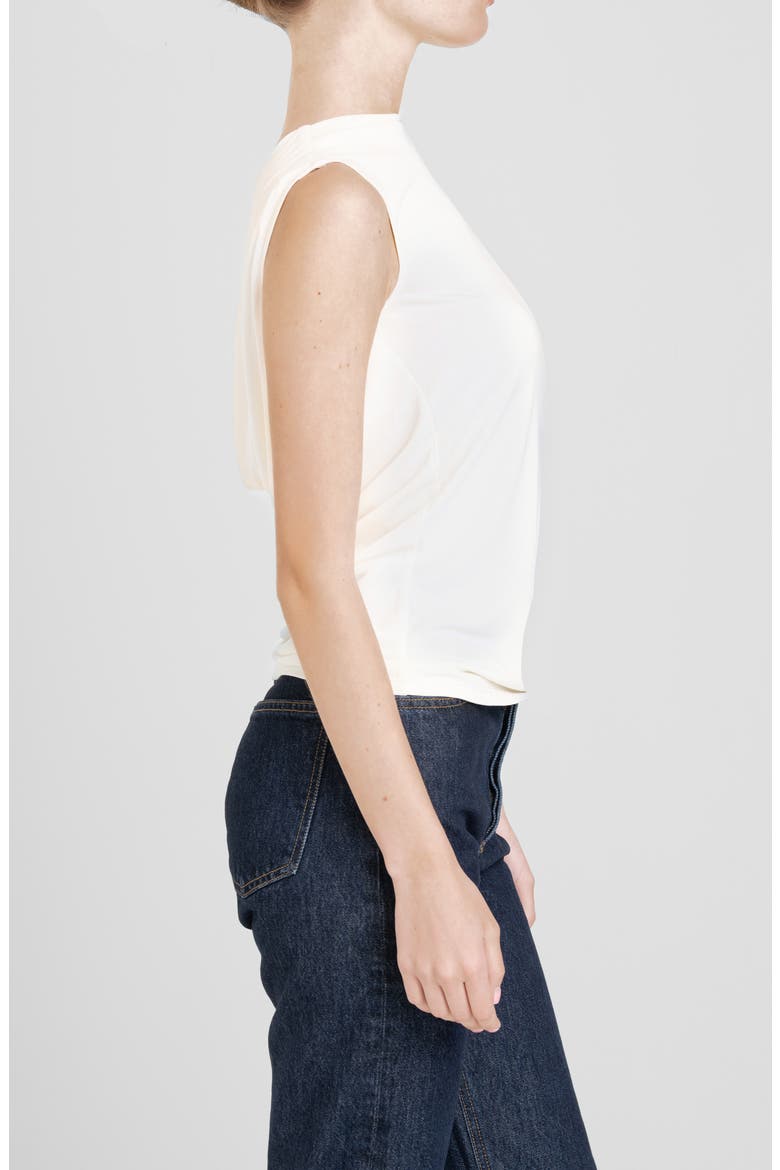 Celeste Drape Back Top, Alternate, color, CREAM