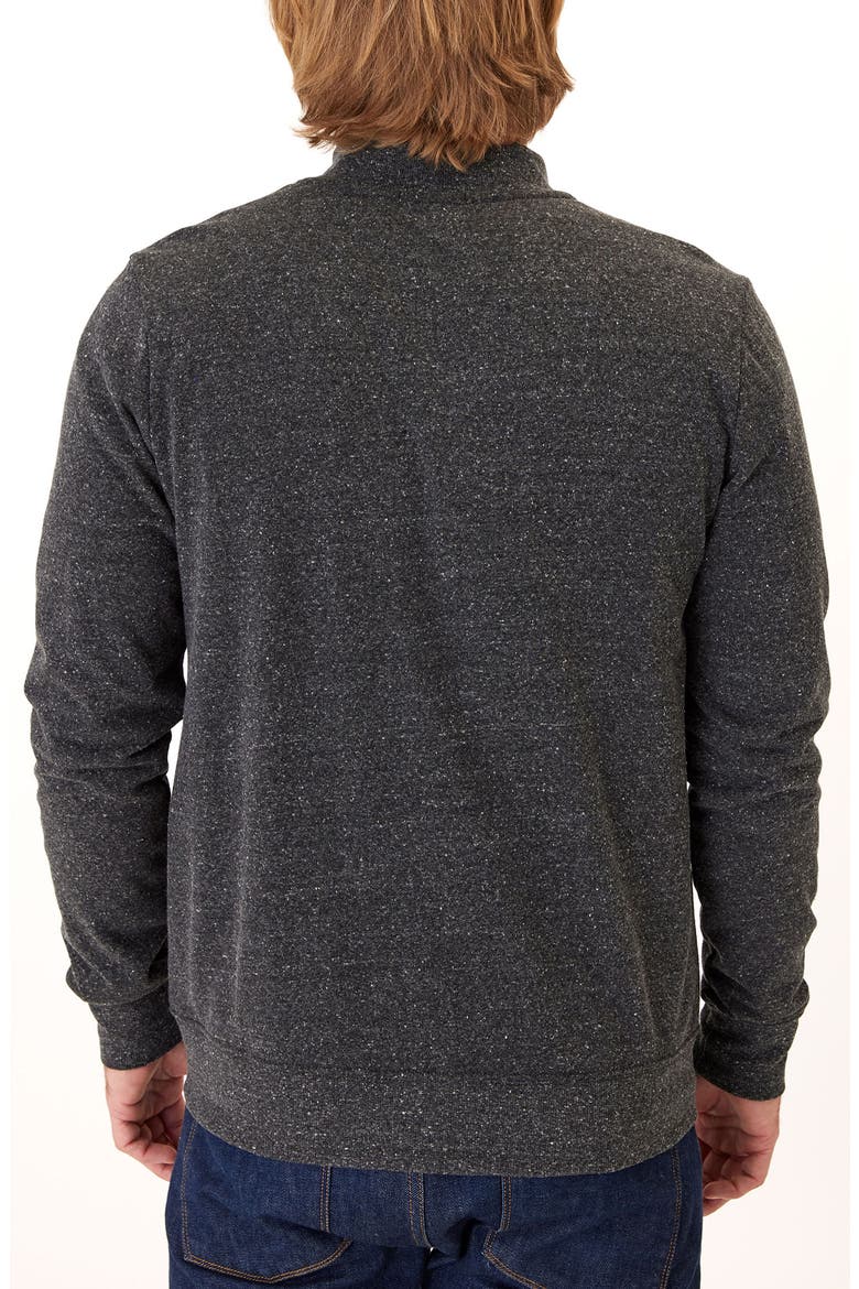 Brandon Knit Zip-Up Jacket, Alternate, color, HEATHER BLACK