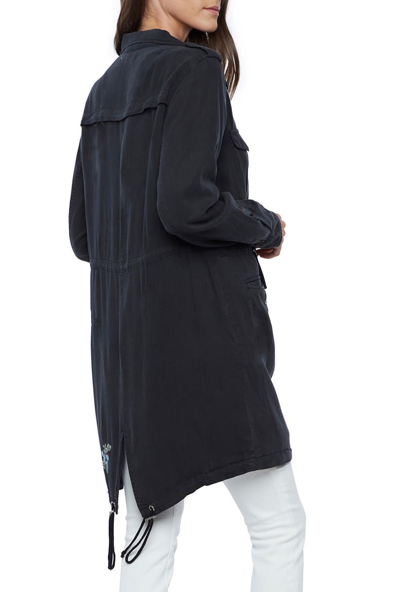 Road Trim Split Hem Zip-Up Jacket, Alternate, color, VINTAGE BLACK