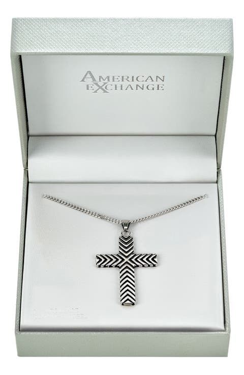 Men's Cross Pendant Necklace