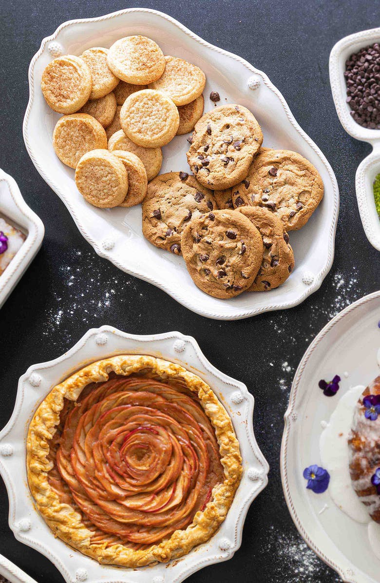 Juliska Berry & Thread Scalloped Platter, Alternate, color, Whitewash