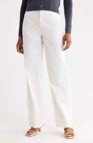 Vince High Waisted Stretch Cotton Pants