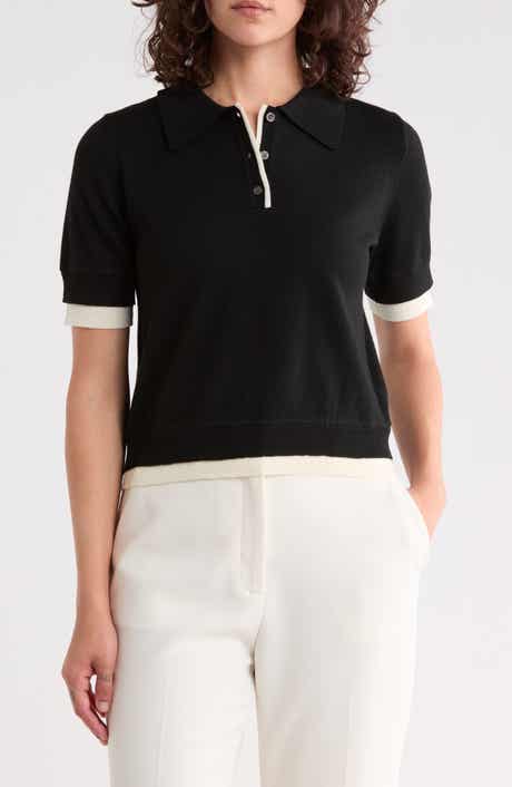 Contrast Trim Knit Polo