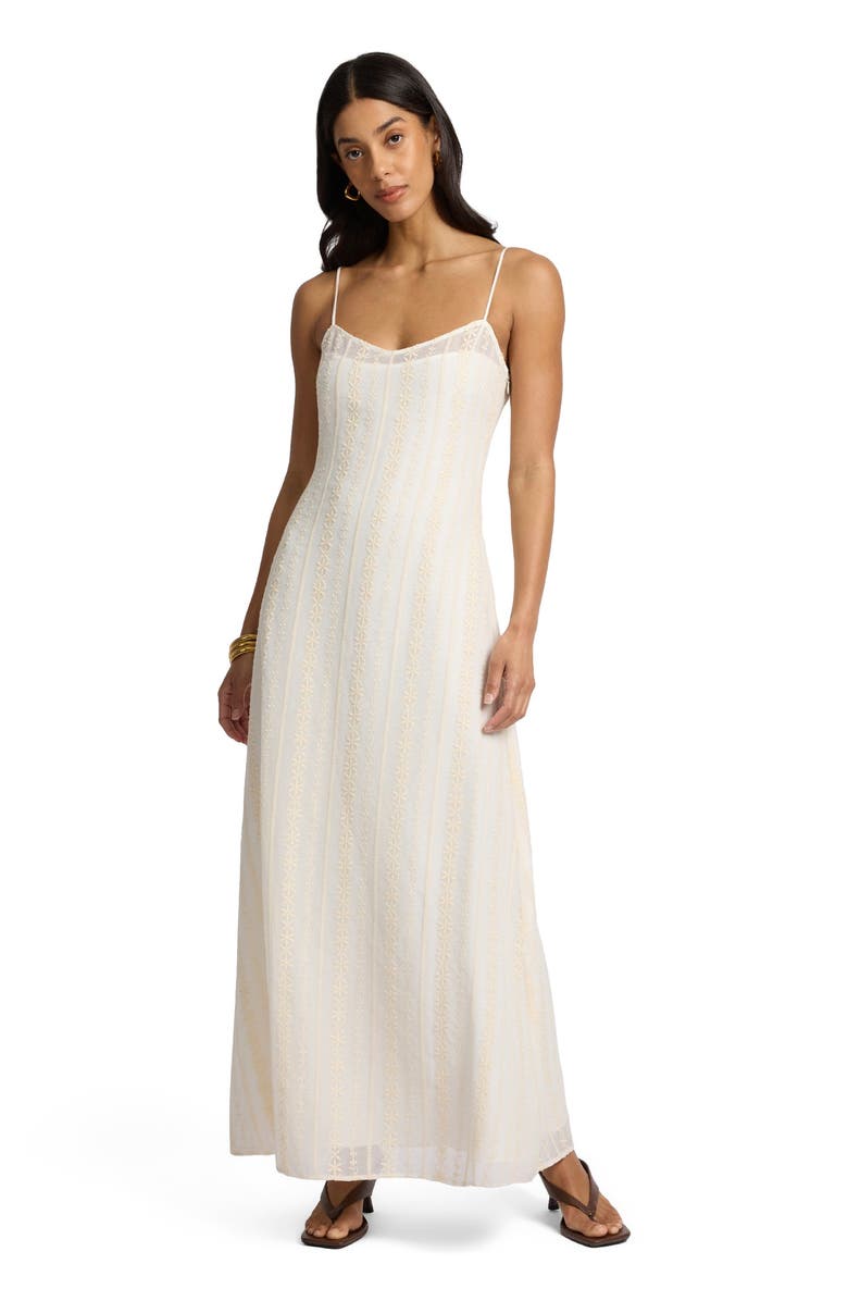 Onia Overlay Slip Dress, Main, color, Off White/Natural