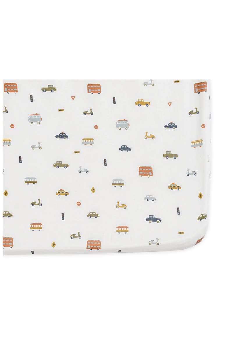 Organic Cotton Crib Sheet, Main, color, RUSH HOUR