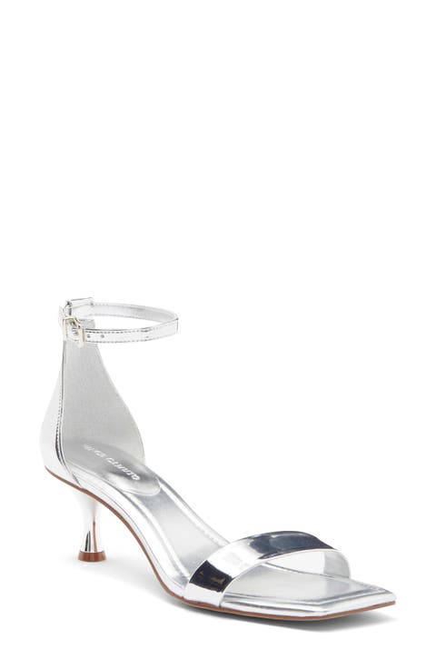 Vinkely Square Toe Kitten Heel Sandal (Women)