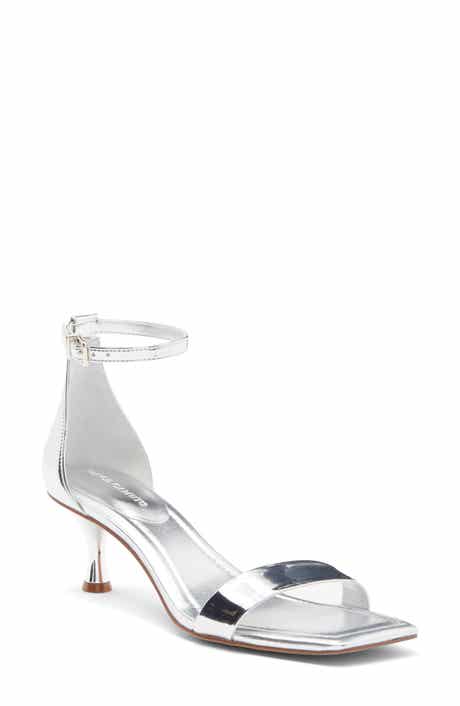Vince Camuto Vinkely Square Toe Kitten Heel Sandal
