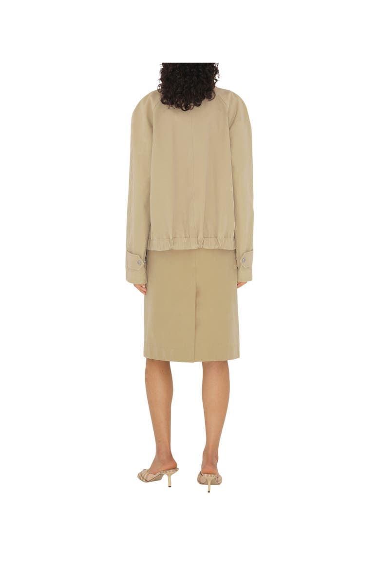 Burberry Cotton Jacket, Alternate, color, Beige