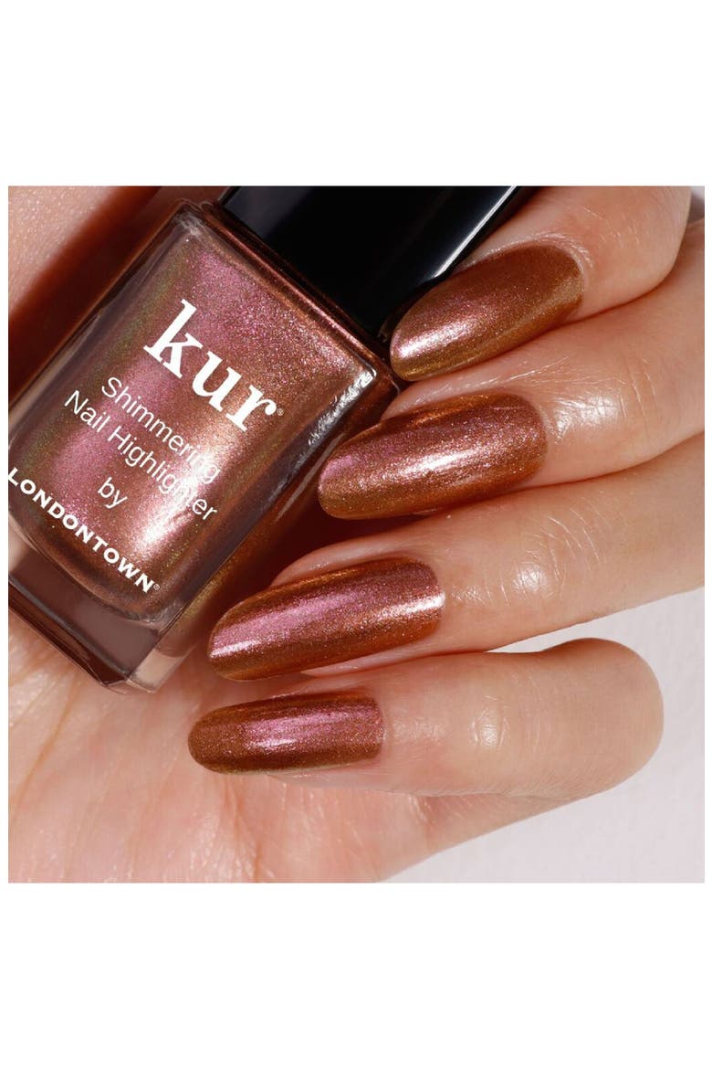 Shimmering Nail Highlighter Polish, Alternate, color, MOLTEN