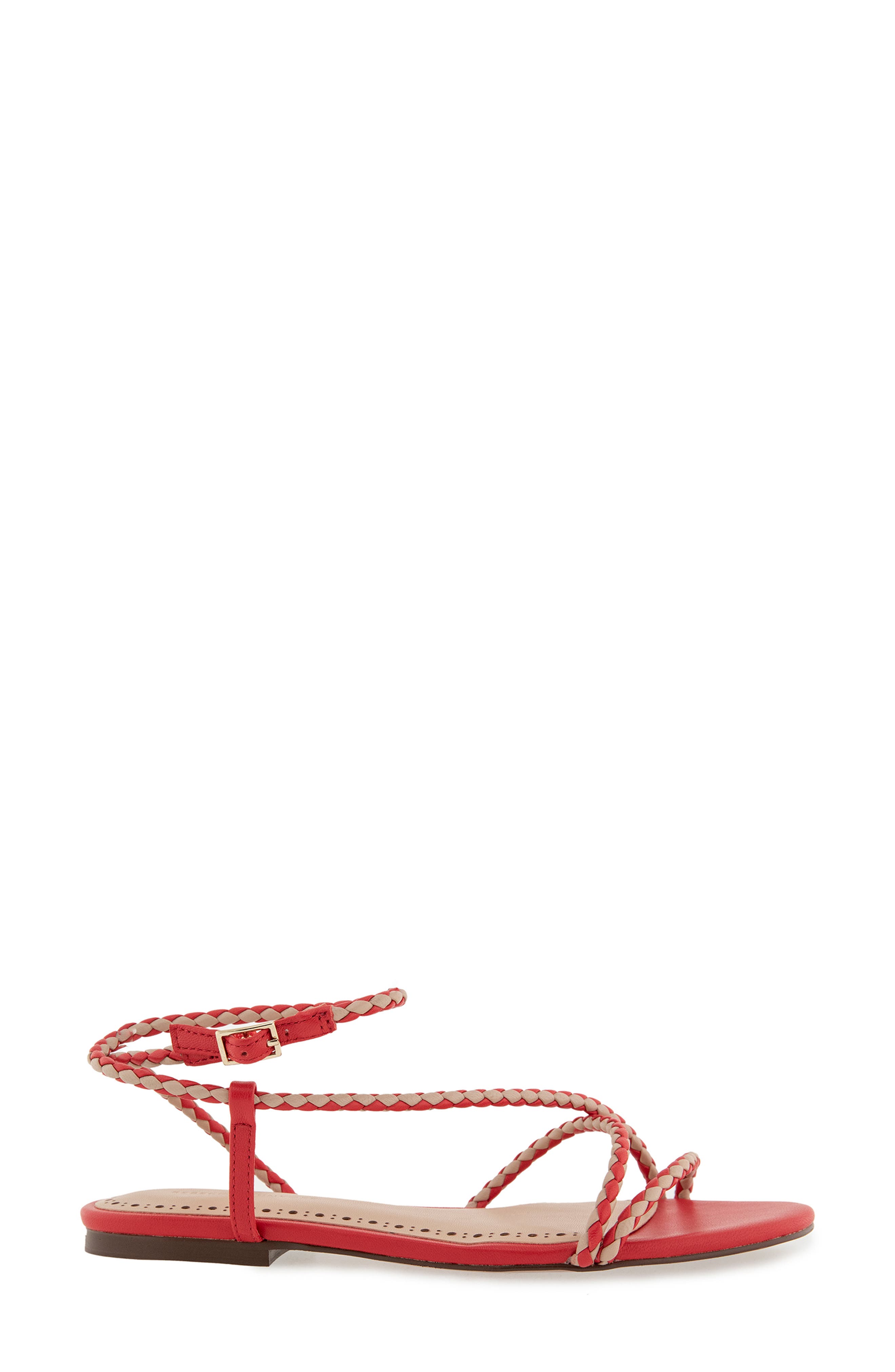 Rebecca Minkoff Ayla Ankle Strap Sandal, Alternate, color, Red/ Nude