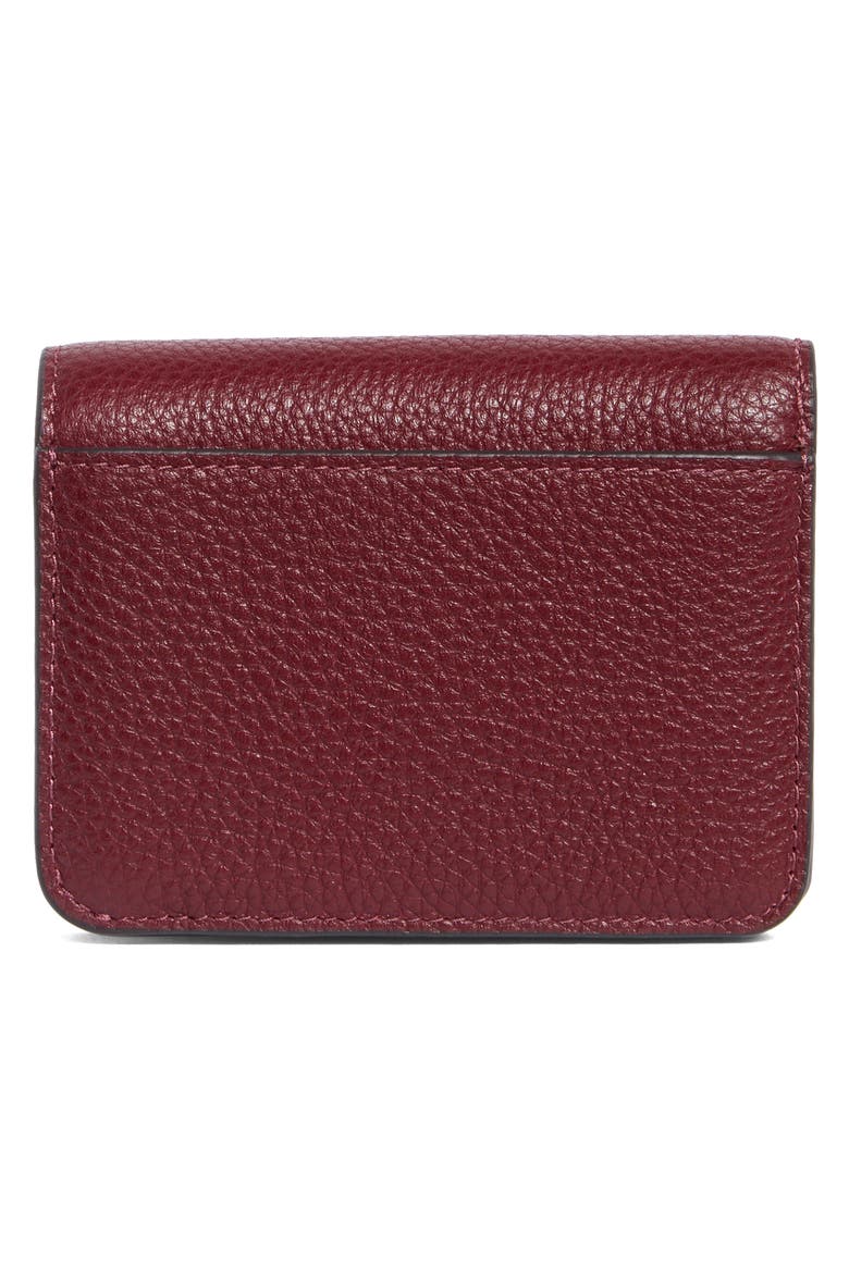 lena small bifold wallet, Alternate, color, CHERRY JUICE