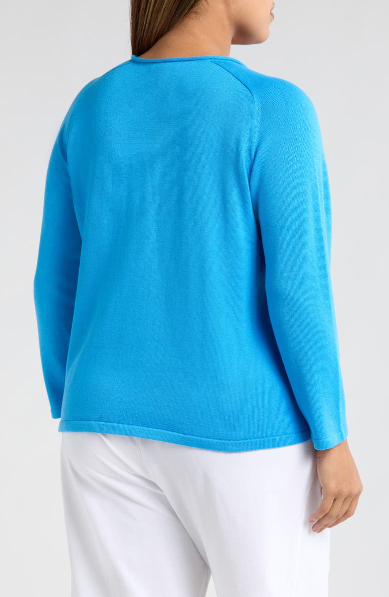 Eileen Fisher V-Neck Sweater, Alternate, color, Azure