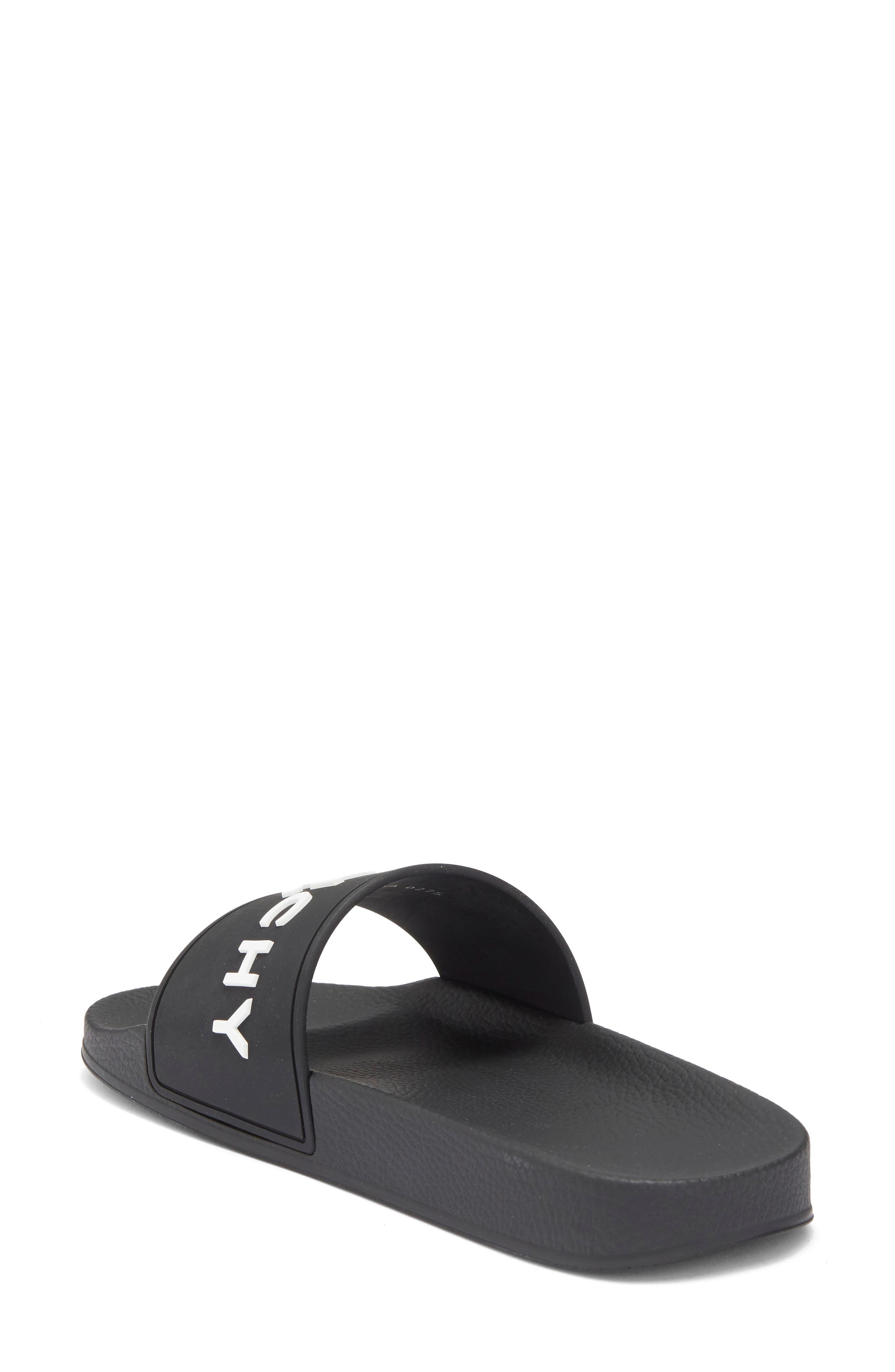 Givenchy Logo Slide Sandal, Alternate, color, Black