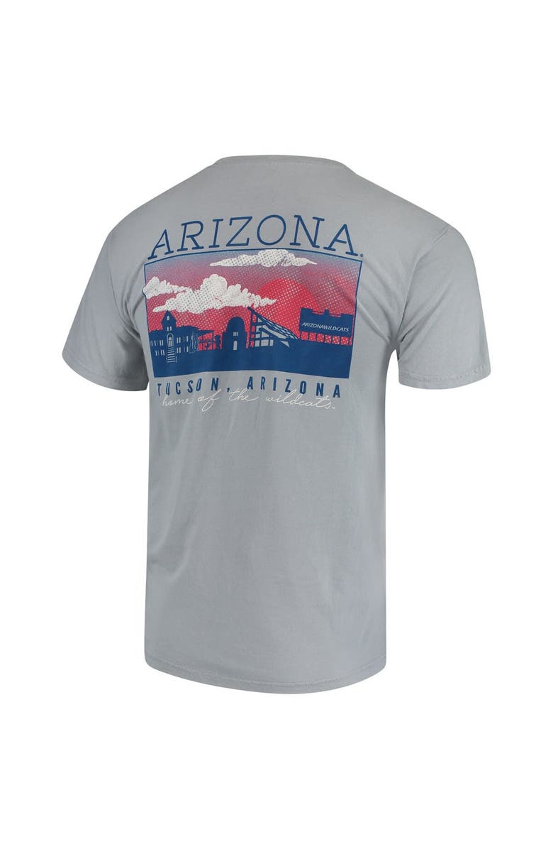 IMAGE ONE Men's Gray Arizona Wildcats Team Comfort Colors Campus Scenery T-Shirt, Alternate, color, 