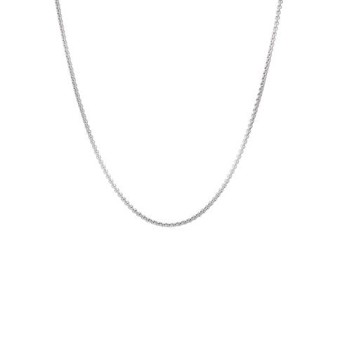 Solid Round Box Chain Necklace