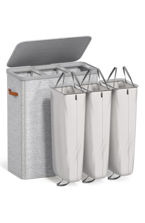 3-Compartment Laundry Basket