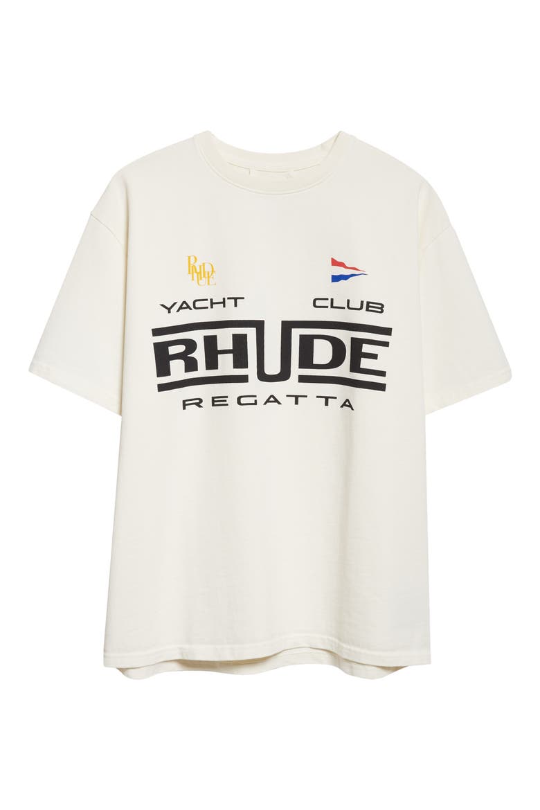 Regatta Club Graphic T-Shirt, Alternate, color, VINTAGE WHITE/ BLACK/ GREEN