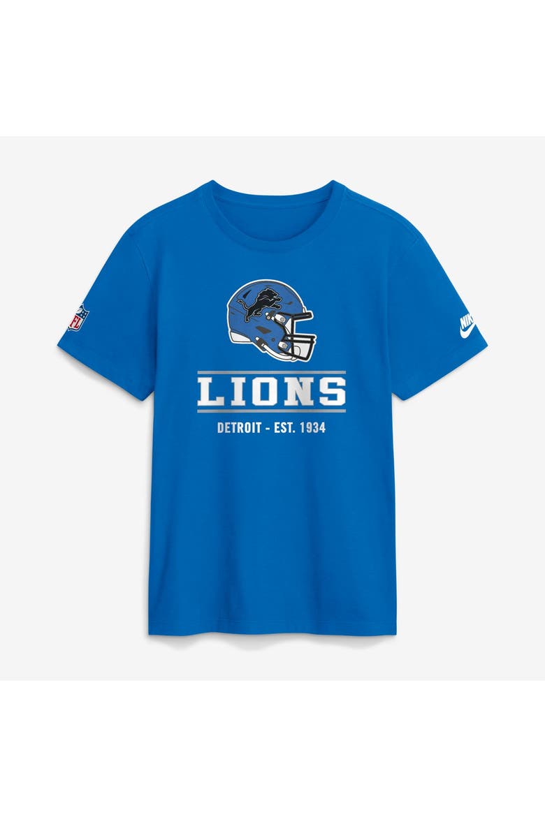 Men's Nike Blue Detroit Lions Sideline Alternate Final Sprint Dri-FIT T-Shirt, Main, color, Blue