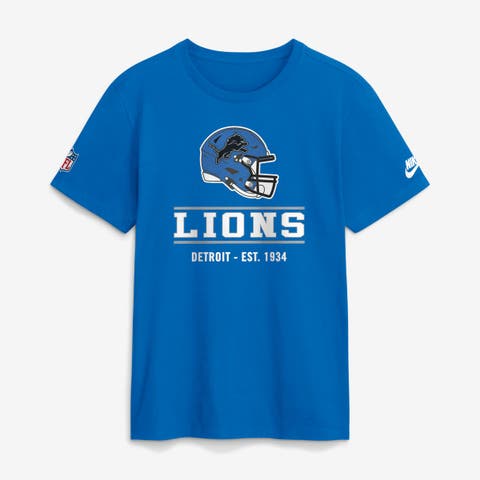 Men's Nike Blue Detroit Lions Sideline Alternate Final Sprint Dri-FIT T-Shirt