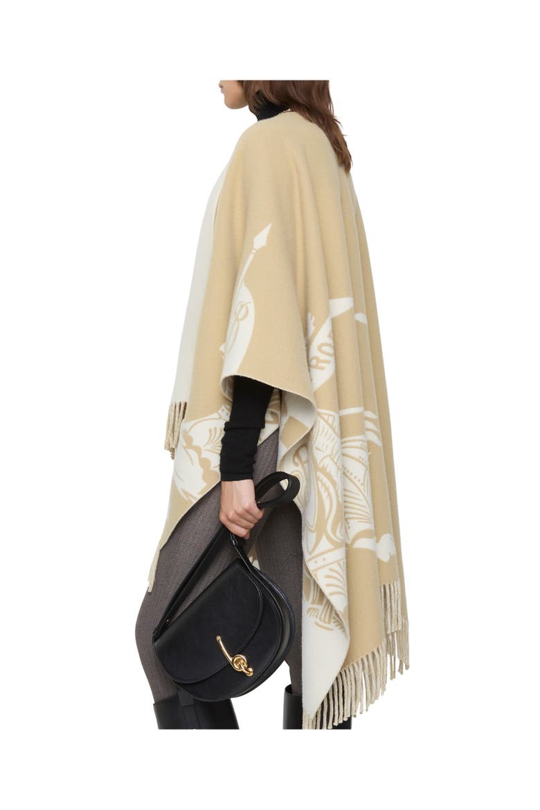 Knight Wool Cashmere Cape, Alternate, color, Sand beige