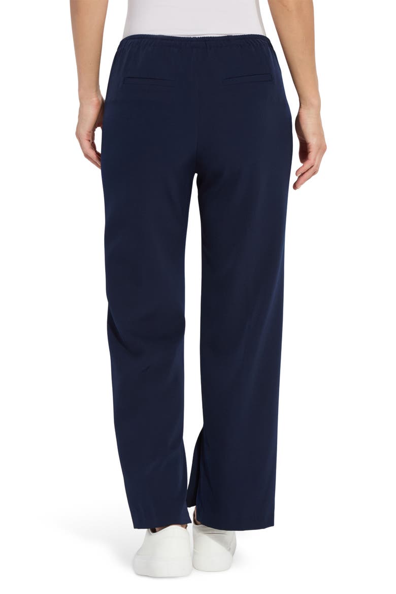 Genevieve Drawstring Inside Slit Pants, Alternate, color, TRUE NAVY
