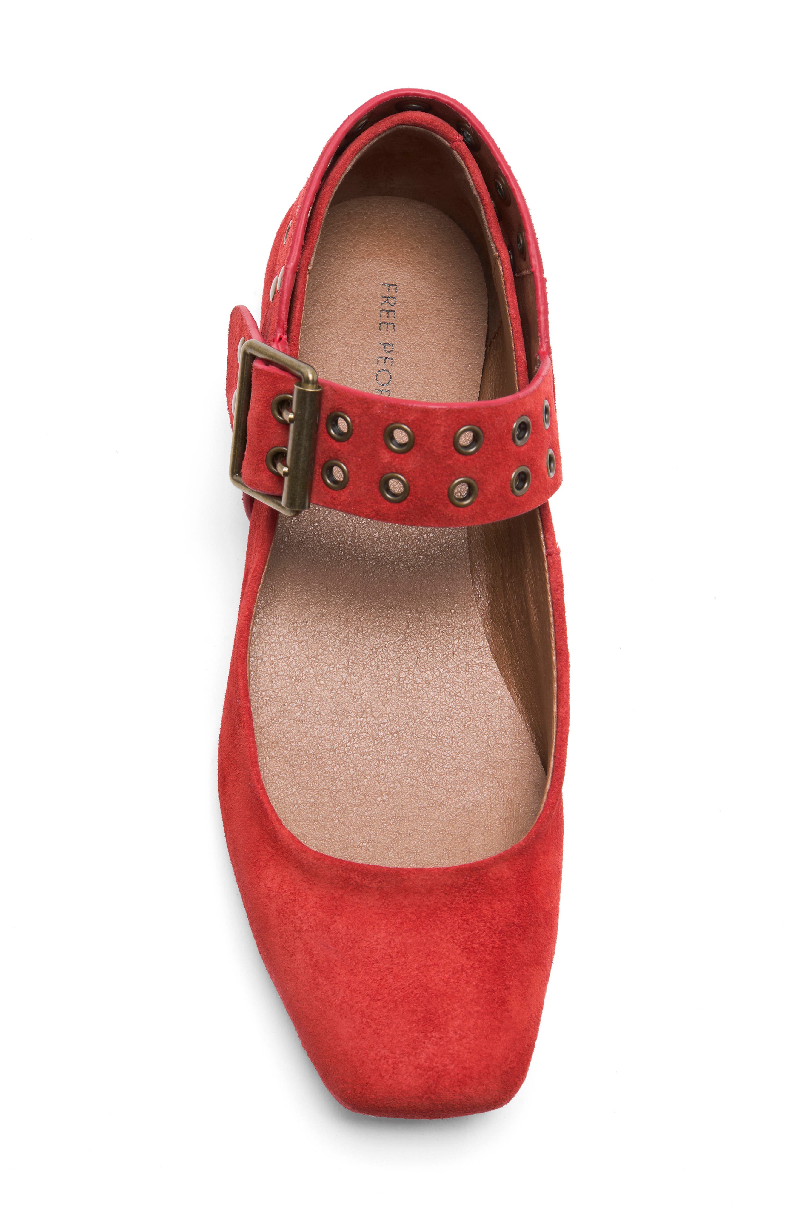 Maggie Mary Jane Flat, Alternate, color, LOLLIPOP SUEDE