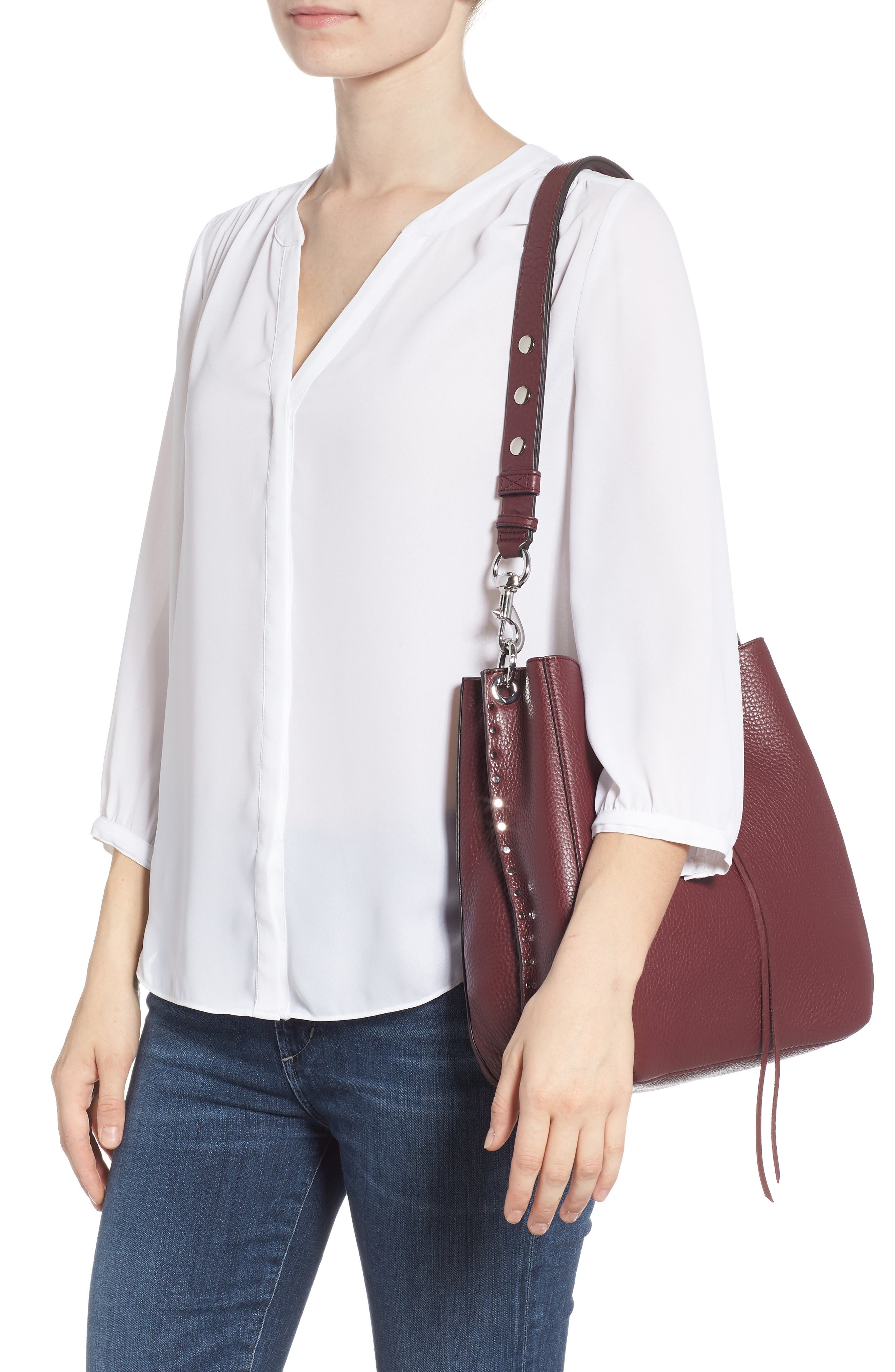 Rebecca Minkoff Darren Deerskin Leather Shoulder Bag (Women) | Nordstrom