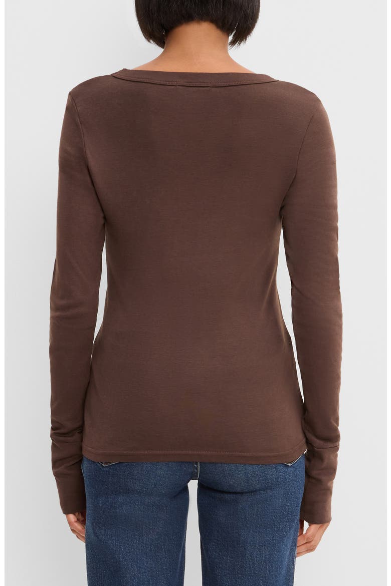 Kelso Wide Crewneck Long Sleeve T-Shirt, Alternate, color, MOLASSES