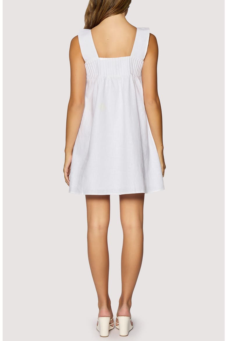 Cabrera Mist Babydoll Minidress, Alternate, color, WHITE