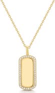 ANIA HAIE Sparkling Tag Pendant Necklace