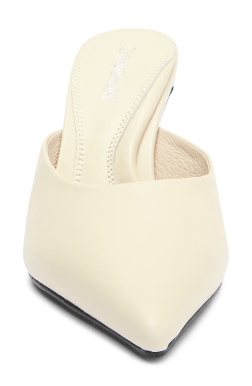 Jeffrey Campbell Unamused Pointed Toe Mule In Ivory