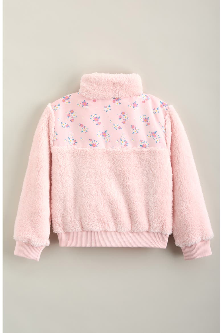 Kids' High Pile Fleece Jacket, Alternate, color, PINK BALM- PINK WILDFLOWERS