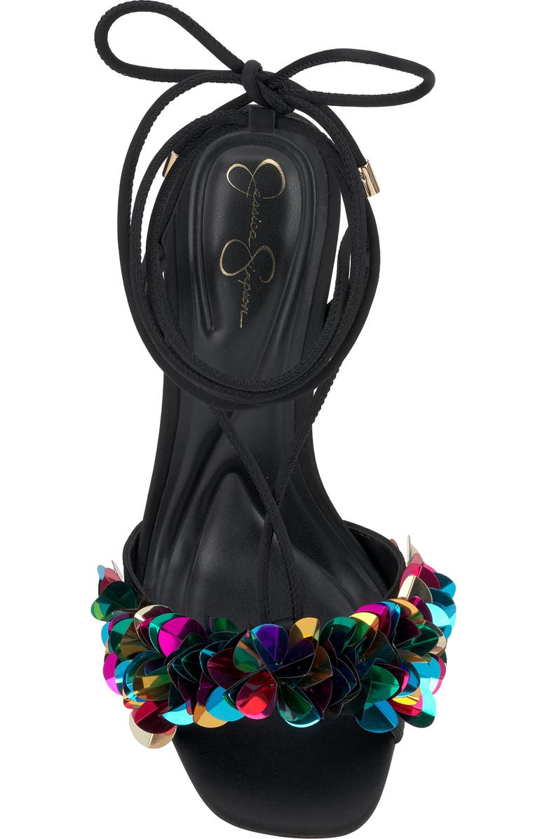 Jessica Simpson Oveny Ankle Wrap Sandal, Alternate, color, Black