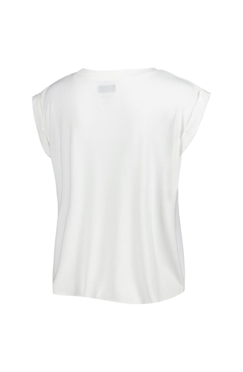 CONCEPTS SPORT Women's Concepts Sport White/Cream Los Angeles Rams Montana Knit T-Shirt & Shorts Sleep Set, Alternate, color, White