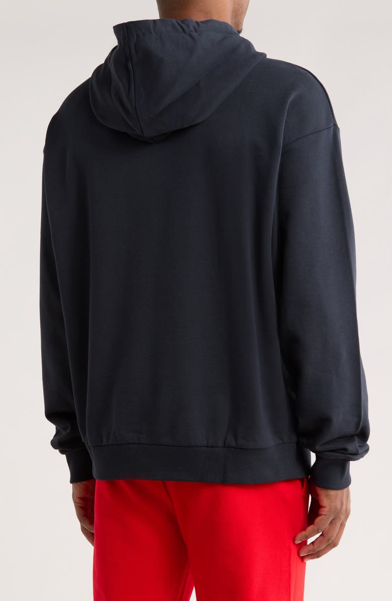HUGO Diridood Graphic Hoodie, Alternate, color, Dark Blue