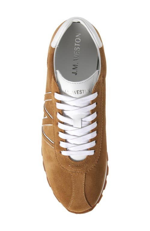 Jm Weston Animation On My Way Sneaker In Sand/white